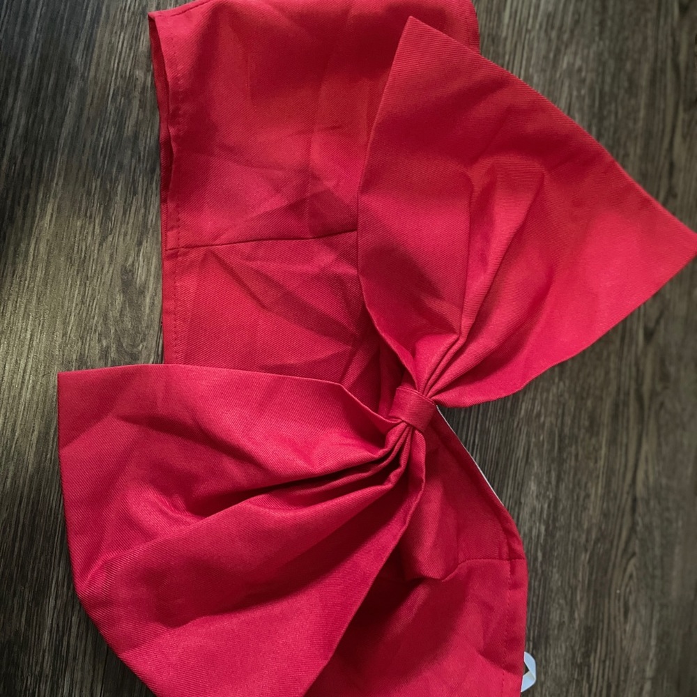 Shein red tube top